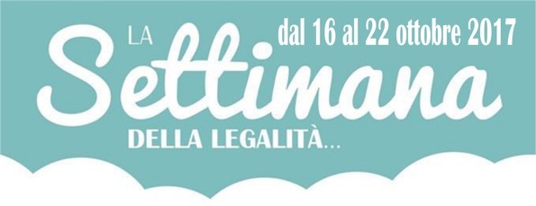Programma Settimana della Legalità dal 16 al 22 Ottobre