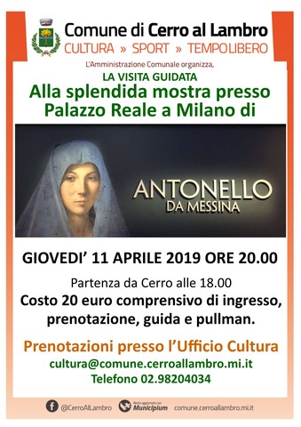 Antonello da Messina – Visita guidata giovedì 11 aprile