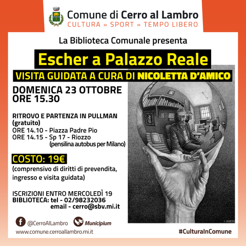 "Escher a Palazzo Reale" - visita guidata, domenica 23 ottobre - ore 15:30
